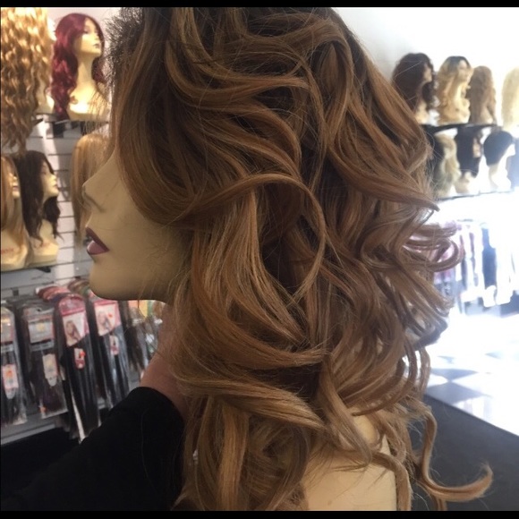 Ombré wig Romance Curl Swisslace Wig Lacefront New - Picture 6 of 7